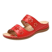 Knevjerentne ženske cipele za žene za žene Ljetne modne ravne sandale i proljetne papuče Cvjetni ljetni