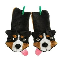 Blotona Knit Životinjske čarape Smiješne čarape Novost krokodil Podne čarape Funky pletenje uzorak Whimsical Alligator široki usta 3D čarape Božićni uniseks