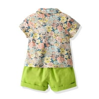 Dječji dječaci odjeća odjeća za odjeću prodaja čišćenja dječaka Proljeće kratki rukav Top i hlače odijelo