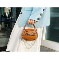 Voguele Women Torbe na ramenu zatvarač zatvarač poprečno torbu za tijelo okrugle odvojive torbe košarka