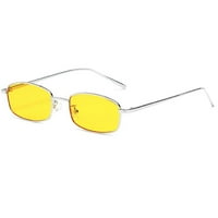 Unise retro mali okvir UV kvadratne sunčane naočale na otvorenom naočale naočale naočale 4. Zlatni okvir