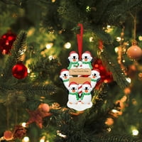 Božićno drvcanje viseći privjesak Ornament Božićni vilks Božićna stabla ukrasi ukrasi Obiteljski dekor