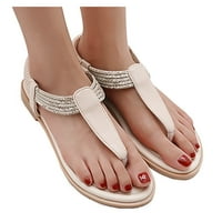 DMQupv ljetne sandale za žene Dressing modne cipele elastične casual bend sandale prstiju Flip-Flop