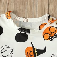 Sdjma Toddler Kids Baby Girls Halloween Print Haljina trake za glavu Outfits