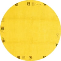 Ahgly Company u zatvorenom okruglom čvrstom žutim modernim prostirkama, 7 'runda
