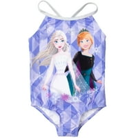 Disney Frozen Elsa Princess Anna Little Girls Crossover Jednoj kupaći odijelo Theddler do velikog djeteta