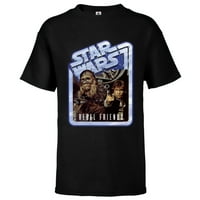 Star Wars Chewbacca i Han Solo Rebel Friends - Majica kratkih rukava za djecu - prilagođeno-crno
