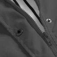 Mišuowi zimska odjeća za žene, povremena čvrsta jakna na otvorenom plus veličine s kapuljačnim vodonepropusnim
