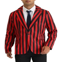 Lars Amadeus Stripes Blazers za muške slatke fit s jednim grudima Poslovne sportske kapute