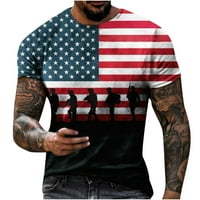 Amtdh Muška odjeća Prodaja ljetna odjeća Fitness Sports Tops za muškarce Popularna 3D digitalna zastava