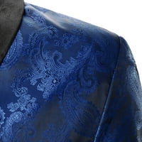 Aaiyomet muns odijelo jakna vjenčana ležerna rastegnuta izvezena uzorak tanka dugme Pocket Classic Fit