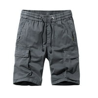 GUZOM muški i veliki muški kratkih tereda - Trendi sa džepom petočarskih kratkih hlača za spajanje za