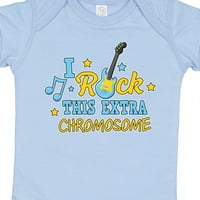 Inktastic i rock ovaj dodatni kromosom dolje Sindrom Syndrom, poklon dječaka ili dječje djece