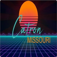 Catron Missouri Vinil Decal Stiker Retro Neon Dizajn