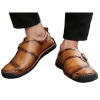 Ferndule Mens okrugli prsti Oxford cipele Svečano prozračno čipkovanje kožne cipele Lagano niskonožno