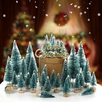 Xyer set Mini božićne stabla Prijenosna kreativna simulacija sitni snježni borovni stablo za odmor za