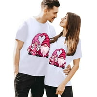 Ženske majice crtane tiskane o-vrat kratkih rukava s malim bluzama MENS Model vrhova praznične majice