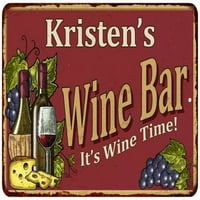 Kristenov crveni vinski bar potpisao sa mat finišom metal 112180054195
