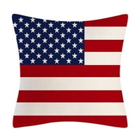 Dekoracije su poklopi 17.7x Dekor američke zastave i pruge Patriotsko bacanje navlake jastuci Indepe