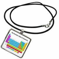 3drose periodična tablica elemenata - ogrlica sa privjeskom