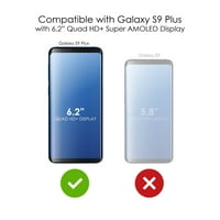 CASIZATNINK Torbica za Samsung Galaxy S Plus - Custom Ultra tanka tanka tvrda crna plastična pokrivača