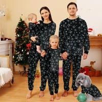 Božićno podudaranje pidžama za porodičnu organsku pamučnu porodičnu spavaću odjeću Početna Xmas PJS