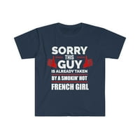 Momak koji je već snimio vruća francuska djevojka srodna majica srodna majica S-3XL Francuska