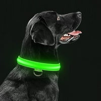 GESPOUT LED ovratnik za pse, osvjetljavajući ogrlice za kućne ljubimce, sjaj u tamnim ovratnicima za