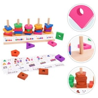 Postavite edukativnu igračku Djeca Šalore oblika podudaranja igračke izgradnje bloka