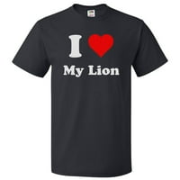 Volim moj lav majica, srce moj poklon lav tie