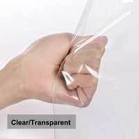 Obloga zavjesa s magnetima - Clear Plastična tuš za zavjese, pogledajte kroz vinilnu zavjesu za tuširanje