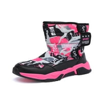 Zodanni Unise Kids Winter Boot plišane obložene sniježne čizme Mid Calf tople cipele Prozračna vanjska