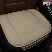 Prednji jastuk za automobile Jednoj beigecar zaštitnik sjedala Jednostruki sjedalica bez naslona PU kožna prednja auto sjedala za jastuk za auto sjedala, ljetna promocija