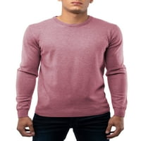 Krewneck džemper za muškarce, Slim Fit Ultra Mekani modni pulover Muški džemperi Duks za ležerne ili