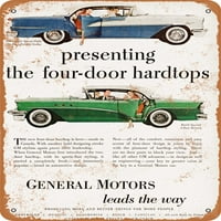 Metalni znak - General Motors Hardtop četvero vrata - Vintage Rusty Look