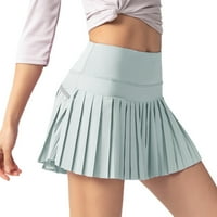 Springcmy Tenis Golf Pleased Skorts suknje za žene sa džepovima i ugrađene kratke hlače protiv izlaganja
