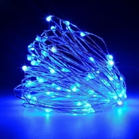 Morttic Božićne LED svjetla, mikro LED 65. FT Fairy String Svjetla, USB utikač u bakrenim žicama Fairy Svjetla za svadbenu zabavu Xmas Dekoracije stola, plava