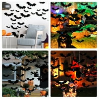 Set Halloween Party Hanging Bat Privjesak svjetlosne naočale šišmiske zidne naljepnice Halloween Dekoru