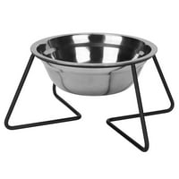 Bowl za mačku od nehrđajućeg čelika, uzdignuta zdjela za pse klizač izdržljiva za male pse za vodu