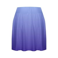 Chueoow ženske kratke hlače nagnute teniske suknje Atletski rastezljivi kratki joga lažna dva suktna