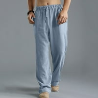 HOMADLES casual pantalone za muške sa džepovima - Ležerne prilike za pantalone svijetlo plave veličine