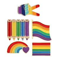 Brooch Pin Pride Rainbow DIY ukrasi ruksak naljepnice Stupanje gay ruksaci LGBTQ sigurnosni ukras