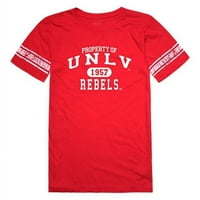 Republika 533-137-Crveno- University of Nevada, Las Vegas Ženska nekretnina Nogomet Majica kratkih rukava,