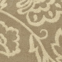 Orian prostirke plišane cvjetne Abby sive područje rupica 7'-10 10'-10