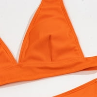 TAWOP pliva grudnjake za pod kupaćem kostima Ženska bikinija Stretch Narančasta 6