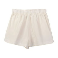 Mikilon ženske ležerne modne kratke hlače za vuču konop elastični struk Udobne kratke hlače Ljetne kratke