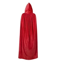 Američki trendovi ogrtač s kapuljačom crvenim ogrtačem plus veličine vještica kostim za žene crveno