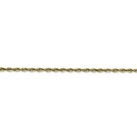 Ogrlica od dijamantnog konopa od žutog zlata od žutog zlata - sa sigurnosnim kopčom za zaključavanje