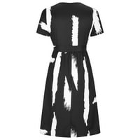 Ženska maxi dress clearence casual labav trend haljina modna odjeća za ženske haljine s kratkim rukavima