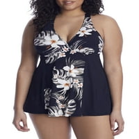Leilani Womens Plus Veličina Kauai Breeze Underwire Swim haljina Style-E850681
